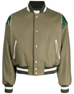 Бомбер со змеиным принтом, зеленый Bally