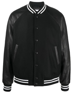 Бомбер с контрастными рукавами, черный Pt torino