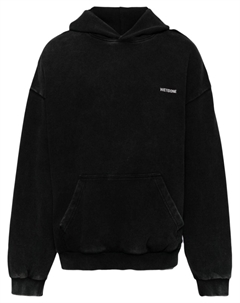 Худи с выбеленным логотипом, черный We11done