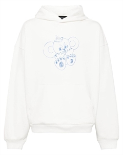 Худи с принтом, белый We11done