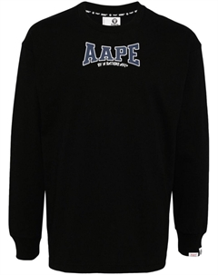 AAPE BY * лонгслив с логотипом, черный A bathing ape®