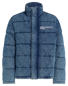 Джинсовый пуховик, синий Karl lagerfeld jeans