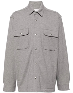 Рубашка с вышитым логотипом, серый Givenchy