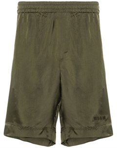Спортивные шорты с вышитым логотипом, зеленый Msgm