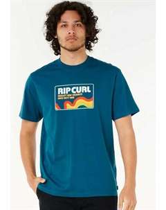Футболка с принтом SURF REVIVAL SWIRL, синий Rip curl