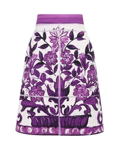 Юбка из хлопка и вискозы Dolce&gabbana