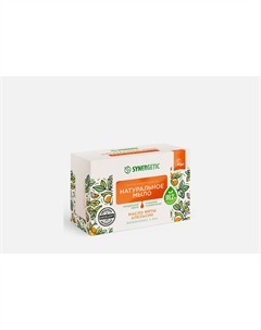 Натуральное туалетное мыло Масло мяты и апельсин 90 г Synergetic