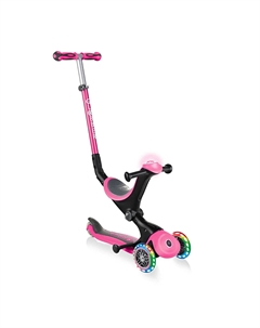 Самокат GO UP DELUXE PLAY LIGHTS - Розовый Globber