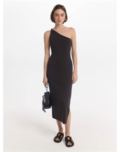 Трикотажное платье на одно плечо Love republic