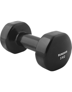 Гантель 5кг IR92005 6062981 черный Sundays fitness