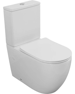 Унитаз компакт Tornado L1C 331872 цвет Белый без бачка с сиденьем Микролифт Logan