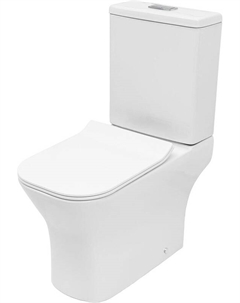Унитаз компакт Tornado 342802 цвет Белый с бачком и сиденьем Микролифт Logan