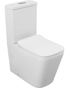 Унитаз компакт L2С 331874 цвет Белый без бачка с сиденьем Микролифт Logan
