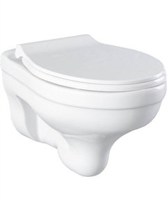 Унитаз L4W 302576 подвесной цвет Белый с сиденьем Logan