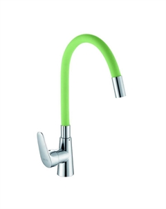 Смеситель для кухни D155302-5 цвет Хром Зеленый D-lin