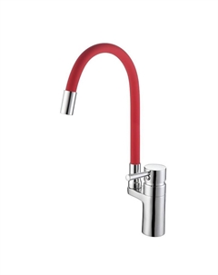 Смеситель для кухни D157315-4 цвет Хром Красный D-lin
