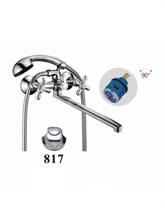 Смеситель для ванны D146817-F универсальный цвет Хром D-lin