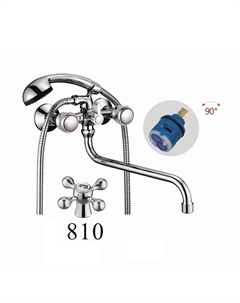 Смеситель для ванны D146810 универсальный цвет Хром D-lin