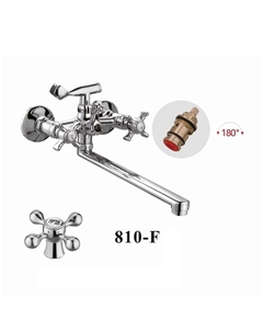 Смеситель для ванны D147810-F универсальный цвет Хром D-lin