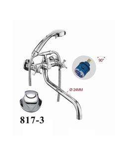 Смеситель для ванны D146817-3 универсальный цвет Хром D-lin