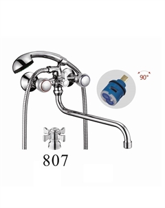 Смеситель для ванны D146807 универсальный цвет Хром D-lin