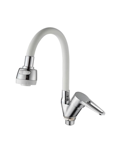 Смеситель для кухни D150303-3T цвет Хром Белый D-lin