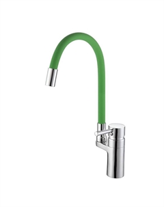 Смеситель для кухни D157315-5 цвет Хром Зеленый D-lin