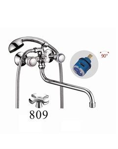 Смеситель для ванны D146809 универсальный цвет Хром D-lin