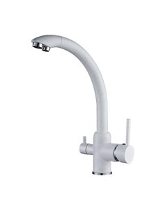 Смеситель для кухни D159315-5C цвет Белый матовый D-lin