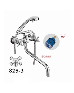 Смеситель для ванны D146825-3 универсальный цвет Хром D-lin