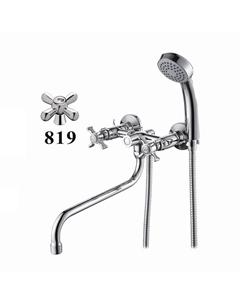 Смеситель для ванны D143819 универсальный цвет Хром D-lin