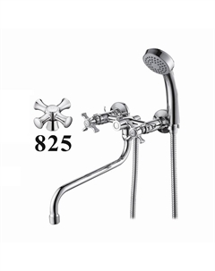 Смеситель для ванны D143825 универсальный цвет Хром D-lin