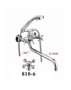 Смеситель для ванны D145810-6 универсальный цвет Хром D-lin