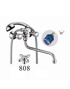 Смеситель для ванны D146808 универсальный цвет Хром D-lin