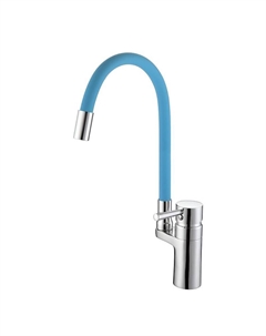 Смеситель для кухни D157315-6 цвет Хром Синий D-lin