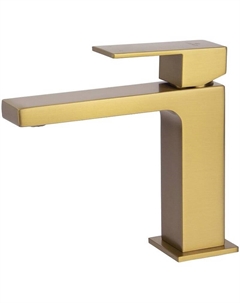 Смеситель для раковины Cube 01211-3 Шлифованное золото Kaiser