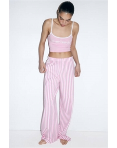 Брюки пижамные хлопковые в полоску Befree