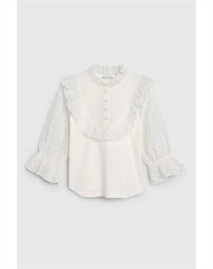 Блуза трикотажная с кружевом Choupette