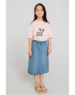Футболка хлопковая с принтом Nininono