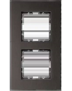 Рамка 2-постовая алюминий Brown G1002AZ Jasmart