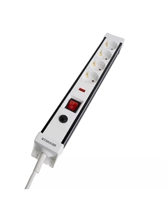 Сетевой фильтр 4-местный с/з Techno HM22-41-02 50147 Stekker