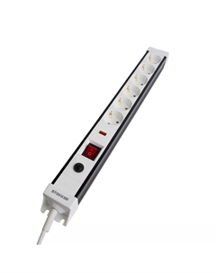 Сетевой фильтр 6-местный с/з Techno HM22-61-03 50151 Stekker