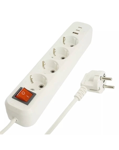 Удлинитель 4-местный с/з с выключателем Home HM071-41-05 50141 Stekker