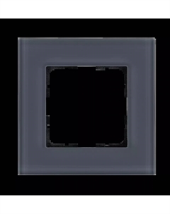 Рамка 1-постовая, стекло Маренго G-Glass G1001GC Jasmart