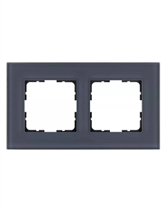 Рамка 2-постовая, стекло Маренго G-Glass G1002GC Jasmart