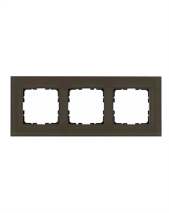 Рамка 3-постовая стекло цвет Каперсовый G1003GT Jasmart