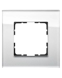 Рамка G-Glass 1-постовая G1001GW Jasmart