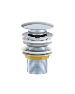 Донный клапан для раковины WW-88SS02-CR с переливом, хром Wonzon & woghand