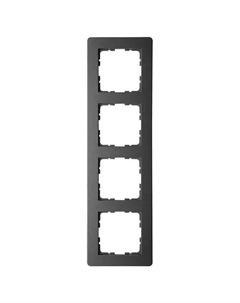 Рамка G-Flex 4-постовая черный матовый (soft touch) поликарбонат G1104PB Jasmart