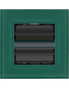 Рамка 1-постовая стекло цвет Лазурный G1001GJ Jasmart